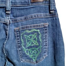 Jeans feminino St Patricks Day nó celta azul 6 pequeno comprar usado  Enviando para Brazil