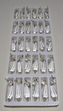 Lot Of 30 Vintage Unused Crystal Glass Faceted Dangle Prisms Czech Republic  for sale  Shipping to South Africa