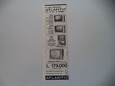 advertising Pubblicità 1963 TELEVISORI ATLANTIC MOD. 547/542/TV CON FRIGOBAR segunda mano  Embacar hacia Argentina