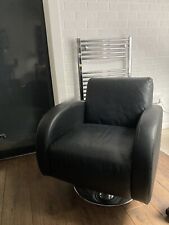 Leather swivel chair for sale  COLCHESTER