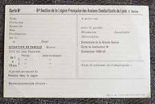 Carte section legion d'occasion  Villeurbanne