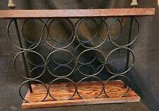 3 Tier 12 Bottles Capacity Wood & Metal Wine Rack Countertop/Cabinet for sale  Shipping to South Africa