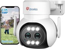 ctronics 2.5K 4MP kamera monitorująca zewnętrzna Wi-Fi - podwójny obiektyw, 6x zoom hybrydowy na sprzedaż  Wysyłka do Poland