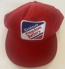 Sombrero de parche grande con batería Delco Freedom vintage , usado segunda mano  Embacar hacia Argentina