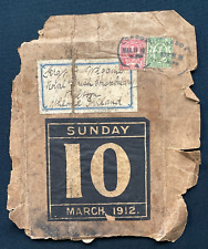 1912 postal fragment for sale  Shipping to Ireland