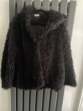 Black fluffy jacket for sale  LETCHWORTH GARDEN CITY