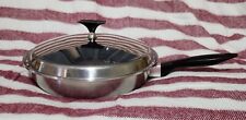 Vintage Cordon Bleu 12" Skillet with Lid Stainless Steel USA Saute Pan , used for sale  Shipping to South Africa