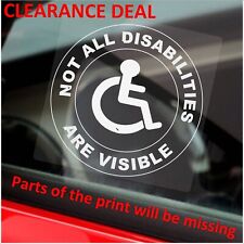 Sticker disabilities visible for sale  SOUTHPORT