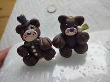 Mini Chocolate Fondant/gumpaste Ursos Casamento: decorar sua própria Bolo! comprar usado  Enviando para Brazil