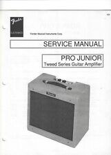 Amplificador de guitarra Fender Pro Junior Tweed Series manual de serviço comprar usado  Enviando para Brazil