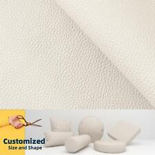 Pb067 Cushion Cover*Dew Cream*Faux Leather synthetic Litchi Skin Bench Sofa Seat for sale  Shipping to South Africa