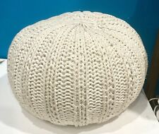 Pouf cotton knitted d'occasion  Expédié en Belgium