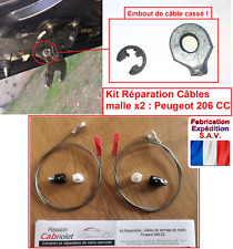Câbles serrage malle toit x2 Peugeot 206 CC kit réparation + notice 8484P6, usado comprar usado  Enviando para Brazil
