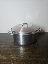 TRAMONTINA ~ Early 18/10 S.Steel 5 Qt. POTE DE ESTOQUE COM BASE E TAMPA DE DISCO ~ Brasil, usado comprar usado  Enviando para Brazil