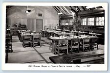 Oregon OR Postcard RPPC Photo Dining Room At Silver Crk Lodge c1940's Vintage, used for sale  Shipping to South Africa