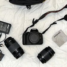 Kit de câmera DSLR Canon EOS Rebel T5i com duas lentes, alça, carregador, bolsa comprar usado  Enviando para Brazil