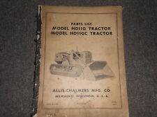 Allis Chalmers HD11G HD11GC Tractor Parts Catalog for sale  Shipping to Canada