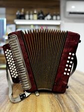 Hohner CORONA II Red Pearl Button Accordion Key B-Es-As Made In Germany for sale  Shipping to South Africa