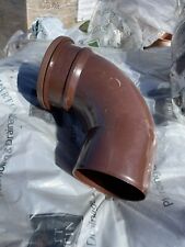 Job Lot Of 50x New Brown 90 Deg Bend Drainage Waste Pipe Fittings 110mm  for sale  GLOUCESTER