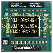 LOTE AMD 4 Núcleos A6-3430MX A8-3500M A8-3520M A8-3510MX Socket FS1 Laptop CPU segunda mano  Embacar hacia Argentina