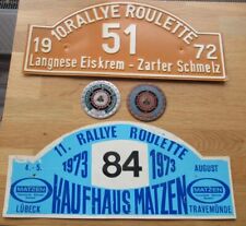 Autoplaketten rallye roulette gebraucht kaufen  Stöcken