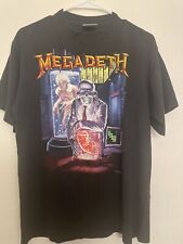 Camiseta Vintage 1991 Megadeth Rust In Peace Tour Concerto Tamanho L Mega Death Anos 90, usado comprar usado  Enviando para Brazil