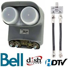 TWIN DPP BELL TV DISH PRO DP PLUS HD LNB HDTV + SEPARADOR - EXPRESS VU NETWORK segunda mano  Embacar hacia Argentina