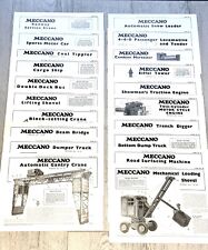 Meccano manuals super for sale  MANCHESTER