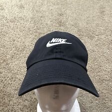 Gorra Nike Sombrero Adulto Ajustable Negra Correa Swoosh Logotipo Correr Tenis Golf, usado segunda mano  Embacar hacia Argentina