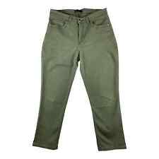 Pantalones recortados para mujer Lee Easy Fit talla 10 Med W32 x L24 ejército verde oliva elásticos, usado segunda mano  Embacar hacia Mexico