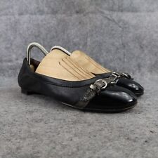 AGL Shoes Womens 37.5 Ballet Flats Monika Cap Toe Leather Fashion Buckle Detail for sale  Shipping to South Africa