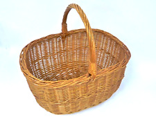 Used, Vintage Wicker Picnic Basket 40 CM Length X 30 CM Width X 39 CM Height N4 P340 for sale  Shipping to South Africa