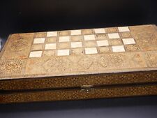 Spielbrett schach backgammon gebraucht kaufen  Philippsburg