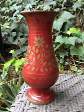 Brass vase painted for sale  San Diego