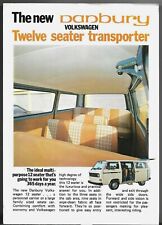 Used, Volkswagen Transporter Danbury 12-Seater Minibus 1980 UK Single Sheet Brochure for sale  UK