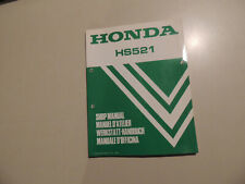 Werkstatthandbuch Shop manual Honda Schnee fräse schleuder HS 521 Ausg 1989 gebraucht kaufen  Fruerlund,-Engelsby, Tastrup