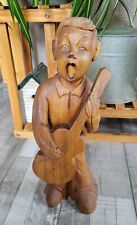 Wooden carved musician for sale  Conifer