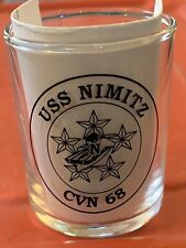 USS Nimitz CVN 68 Association Naval 3 Oz Glass Very Good Plus Condition for sale  Bainbridge Island