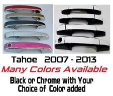Sobreposições personalizadas de maçaneta de porta preta ou cromada 2007-2013 Chevy Tahoe VOCÊ ESCOLHE CLR, usado comprar usado  Enviando para Brazil
