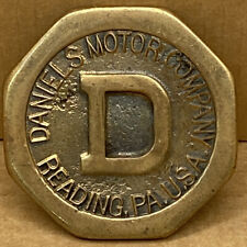 RARO VINTAGE DANIELS MOTOR CO. EUA 1920 EMBLEMA EMBLEMA DE LATÃO ORIGINAL, usado comprar usado  Enviando para Brazil