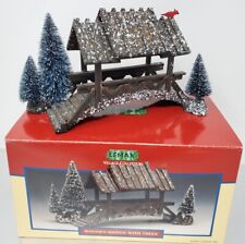 Lemax Wooden Bridge With Trees, Christmas Village Carole Towne Collection w/Box for sale  Rochester