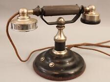 Antique c1910 Connecticut Electric Intercom Office Desk Set Cradle Telephone NR for sale  Shipping to Canada