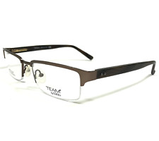 Armações de óculos Safilo TEAM 4158 0RA4 marrom retangular meia borda 51-18-140 comprar usado  Enviando para Brazil