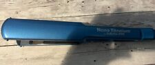 BaByliss PRO Nano Titanium Blue 1 1/2 Inch Hair Straightening Iron Works Great, used for sale  Shipping to South Africa