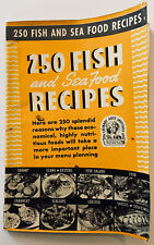 Libro de cocina vintage de 250 recetas de pescado y marisco 1940 Culinary Arts Institute segunda mano  Embacar hacia Argentina