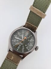 Reloj Timex TW4B14000, Expedición Scout Correa de Tela Verde para Hombre, Fecha, Índiglo segunda mano  Embacar hacia Argentina