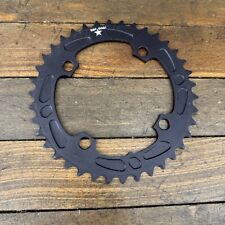 Narrow Wide Chainring 38 Tooth 104 BCD 1x Single Star Black Alloy 4 Arm MTB, used for sale  Shipping to South Africa