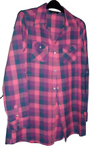 Pink check shirt for sale  BRISTOL