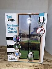 TOTAL VISION MESH GUARD 39" X 79" INSTANT SCREEN DOOR MAGNETIC CLOSURE for sale  Shipping to South Africa