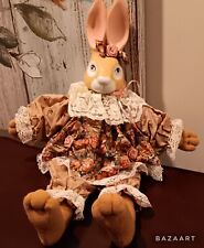 House Of Lloyd Wendy Wabbit Easter Bunny Rabbit Soft Body Ceramic Porcelin Head, used for sale  Shipping to South Africa